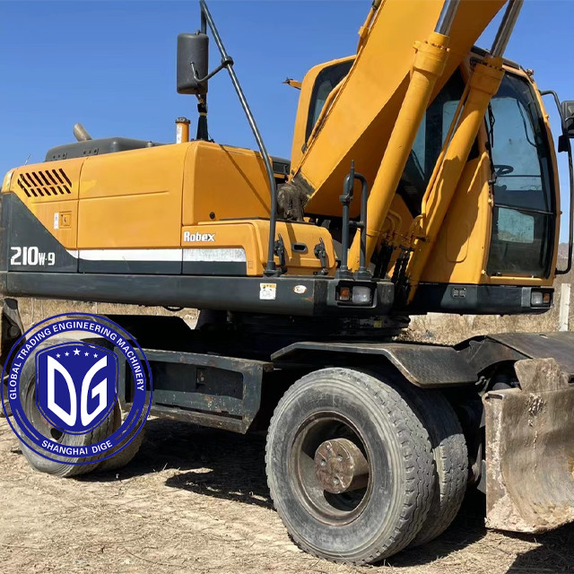 20 Ton Excavator Used Hyundai Model 210W-9 Wheel Excavator With Good Condition