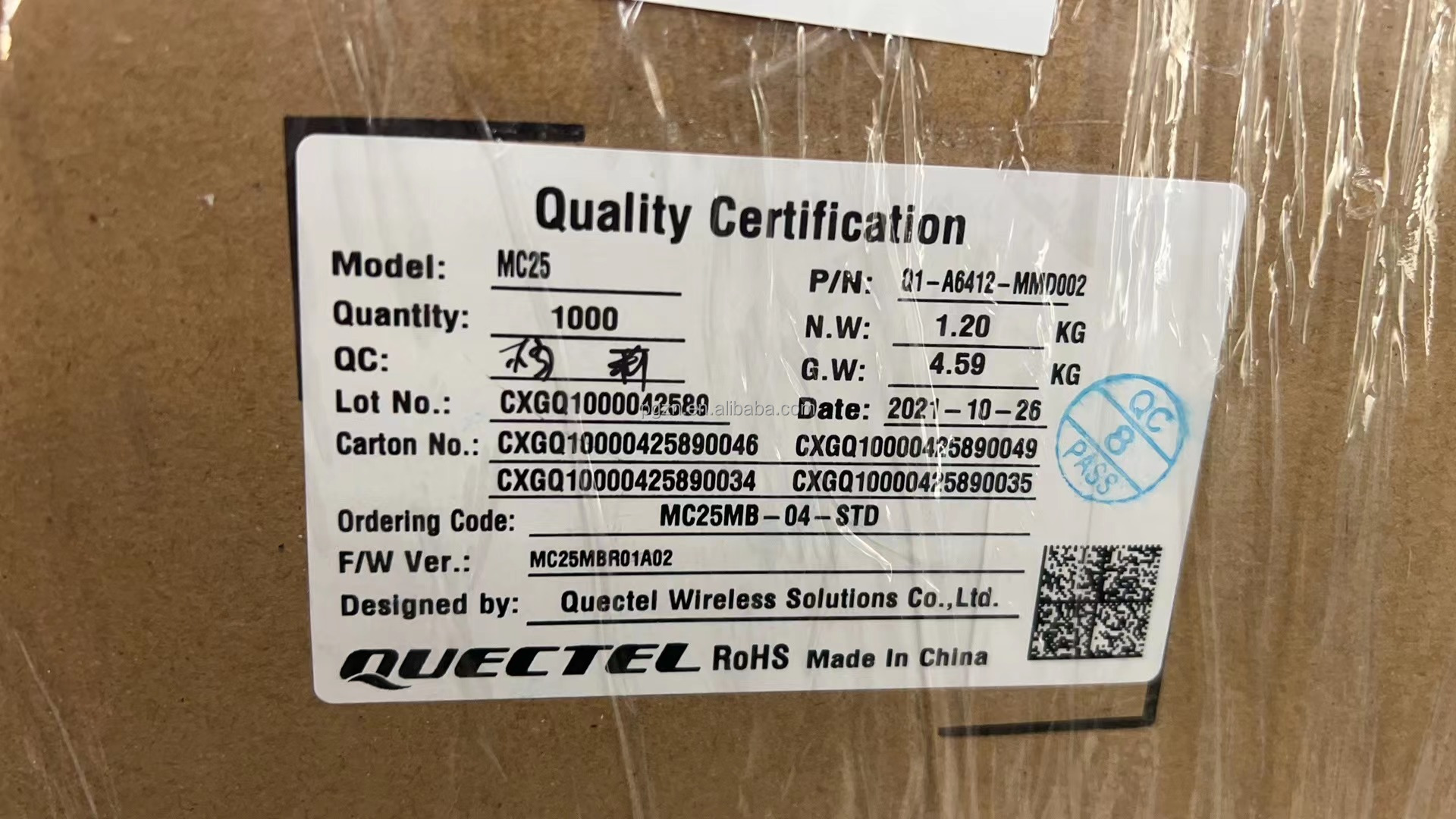 ultra Small 4G LTE Module Integrated MC25 LTE Wireless Module