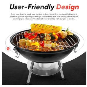 Quality Portable Black BBQ Grill for Camping wholesale