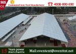 Clear Span Marquee With Glass Fire Door , Steel Clear Span Buildings Windproof