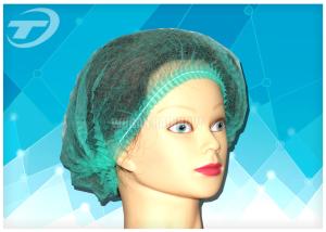 Quality Nonwoven surgical cap / MOB cap 21 &quot; , green color , ISO and CE certificated wholesale