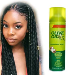 Quality Private Label Scented Oil Based Silkening Mist Spray With Heat Protectant Weightless Hair Shine Spray wholesale