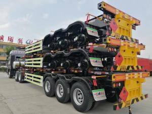 Quality ABS Anti-lock Braking System Flatbed Semi Trailer for Heavy Duty Cargo Transportation wholesale