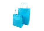 Blue Eco Paper Packaging / Handmade Paper Gift Bags Foil Stamping