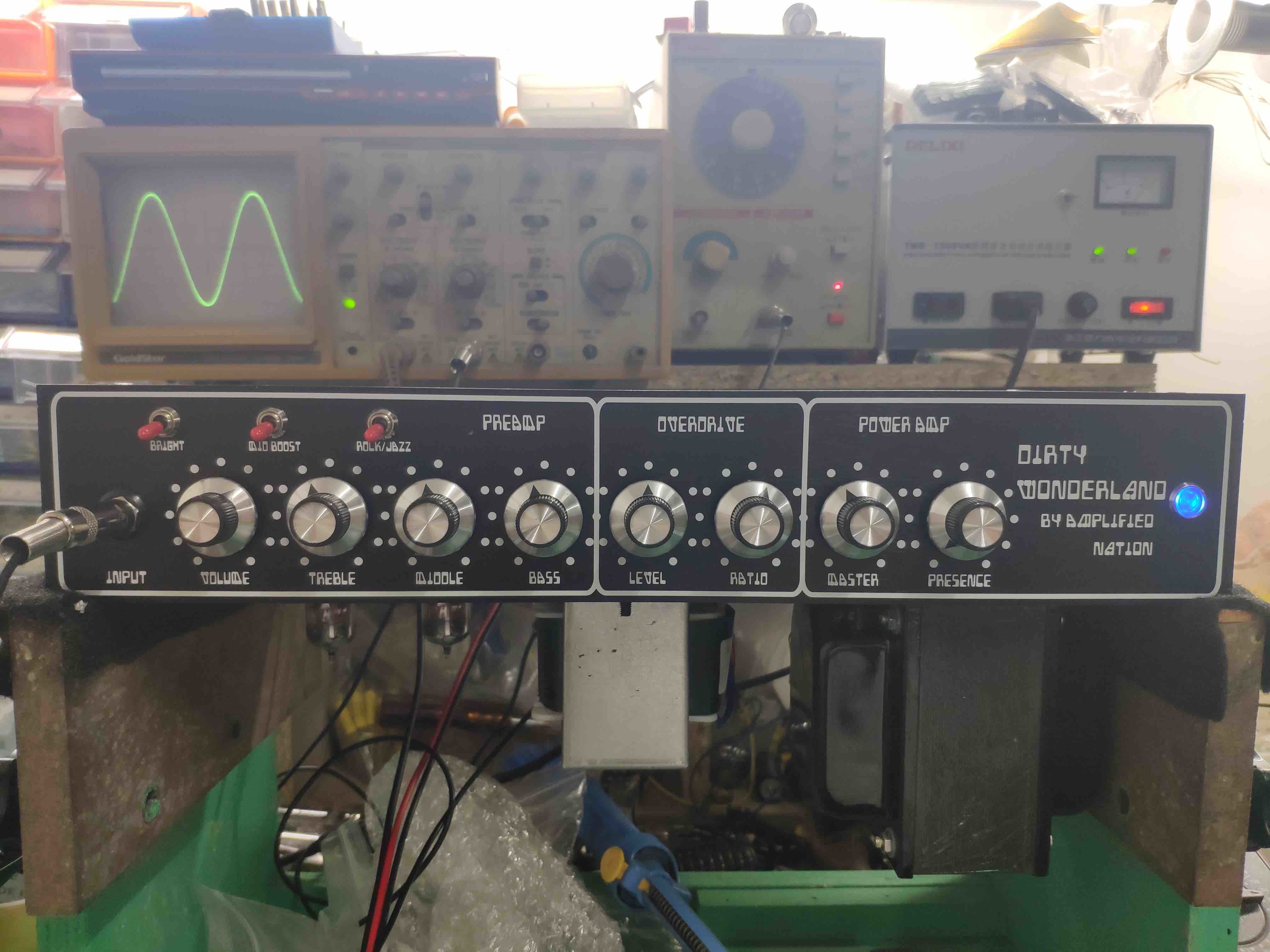 Custom Grand Overdrive Special Guitar Amplifier 20W in Brown Tolex with JJ Tu2 X EL84 Power Tubes 3 X 12ax7 Preamp Tubes
