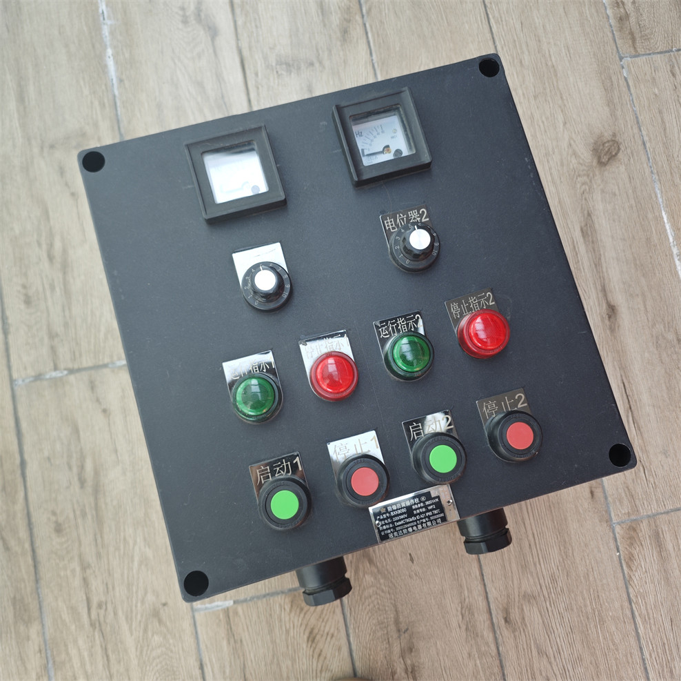 220V Explosion Proof Control Station ATEX Approved GRP Anti Corrsion IP66 WF2 Hanging Vertical Mounting For Hazardous Environment Zone1 Zone2