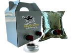 Golden Stamp Printing Arabic Hot Coffee Bags In Box With Spigot / Connector