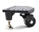 PCB Equipment Fixed 63MM Locking Swivel Casters 600kg Aging Resistance