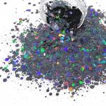 Colorful Glitter Powder Nail Art Crafts Indoor Decorations for Christmas Holiday