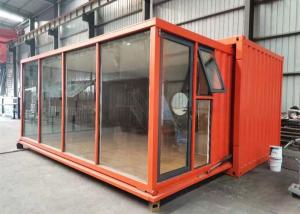 Quality 20 HC Orange Modern Style Expandable Shipping Container House wholesale