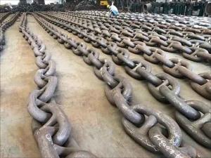 Quality Heavy Duty Industrial Black Finishing Drop Forge Short Link Chain Steel Galvanized Round Ship Anchor Chain wholesale