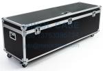 Aluminum Fireproof Plywood Utility Flight Case With Wheels Latches Road