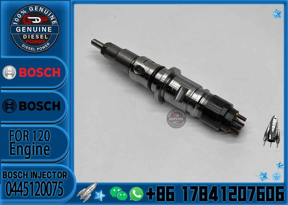 Bosch injector 0445120075 2855135 504128307 for holland T7 T6 Iveco FIAT