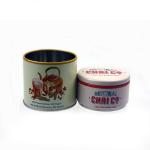 Round Tin Tea Packaging Box with 2 Tiers