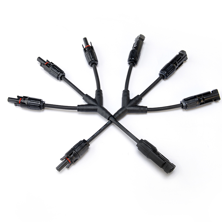 XLPO Insulation Stranded Conductor 3 to 1 Y Branch Pv Connectors Cable for 10kw Solar Pv System Easy Installation