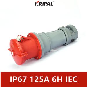 Quality CE IP67 125A 4 Pin Industrial Connector High Temperature Resistant wholesale
