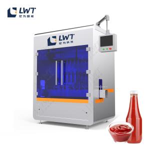 Quality Automatic Hot Sauce Filler Machine Tomato Sauce Bottle Filling Packaging Line wholesale
