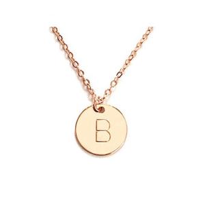 Quality 10mm Disc Stainless Steel Initial Pendant 45CM+5CM Stainless Steel Pendant Necklace wholesale