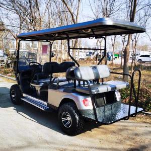 Quality 2023 Black 6 Seater Golf Cart 4x4 60V Lithium Battery 35mph wholesale