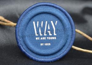 Quality OEKO 5mm Embossed Patches Canvas Woven Label Patch For Swimwear wholesale