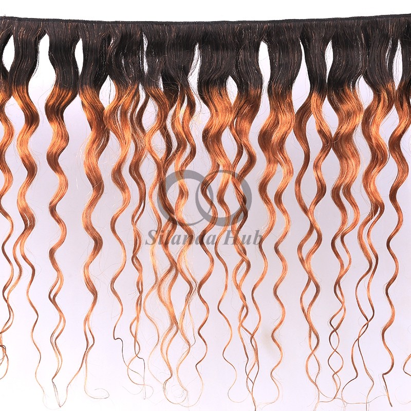 #T1B/30 Water Wave Remy Human Hair Bundles Sew In Weave Bundles Brazilian Bundle Deals