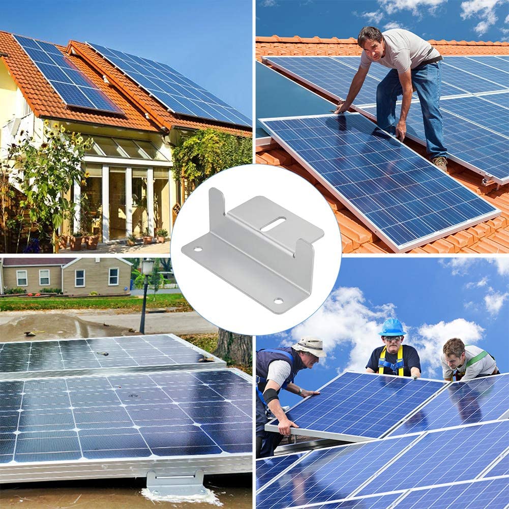 Powder Coating Solar Panels Mounting Z Brackets Mounts Kit for RV Boat Off Grid Roof