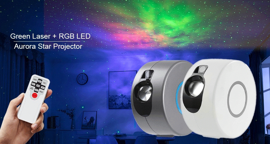 Smart App Sound Activated Music Rhythm Star Projector Light For Adults Kids Christmas Night Light Gift
