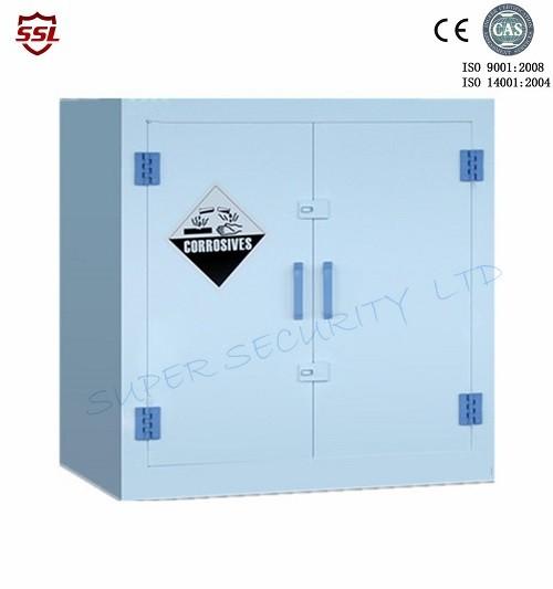 White Safety Corrosive Storage Cabinet PP Plastic With Adjustable Shelves ,