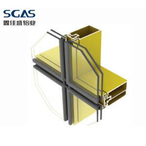 Quality Invisible Frame Aluminium Curtain Wall Glazing Aluminum Curtain Wall Facade wholesale