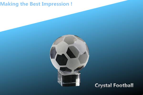 CRYSTAL award/CRYSTAL ball award/TROPHY/GLASS football award/AWARD/CRYSTAL
