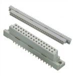 DIN 3 Row 64 Pin Idc Ribbon Cable Connectors Copper Alloy Material With PBT