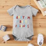 Factory Price In Stock And Customized 100% Cotton Short Sleeeves and Legs Baby