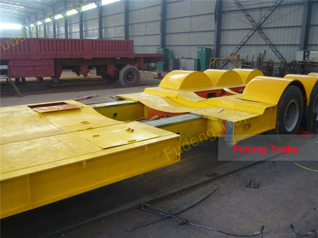 28 Meters Long Extendable Lowboy Trailer Windmill Blade Transport