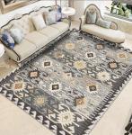 Home Chinese Classical Soft Velvet Mat Living Room Floor Carpets Large Area