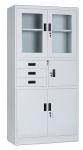 Bedroom Wardrobe Sturdy Portable Glass Door Filing Cabinet
