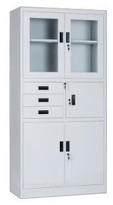 Quality Bedroom Wardrobe Sturdy Portable Glass Door Filing Cabinet wholesale