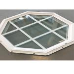Commercial Hurricane Fixed Glass Window 24 Inch Octagon