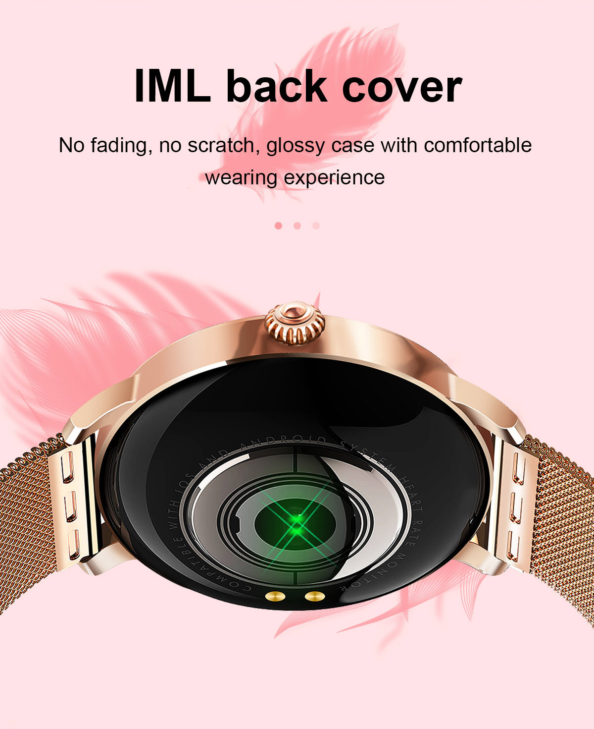 1.09 inch IPS Full Touch Smartwatch with Flap Smart Wearable Bracelets