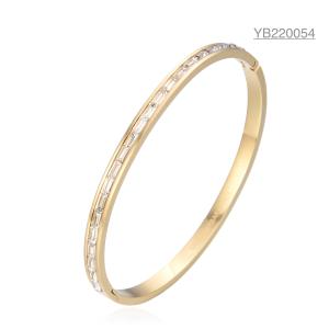 Quality Ring Style CZ Gold Jewelry Fashion Full Rhinestone Buckle Bracelet wholesale