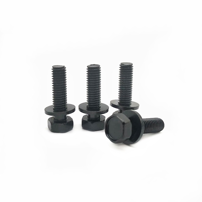 10.9 Grade Carbon Steel Hexagon Head Bolt External Flat Pad Combination Screw