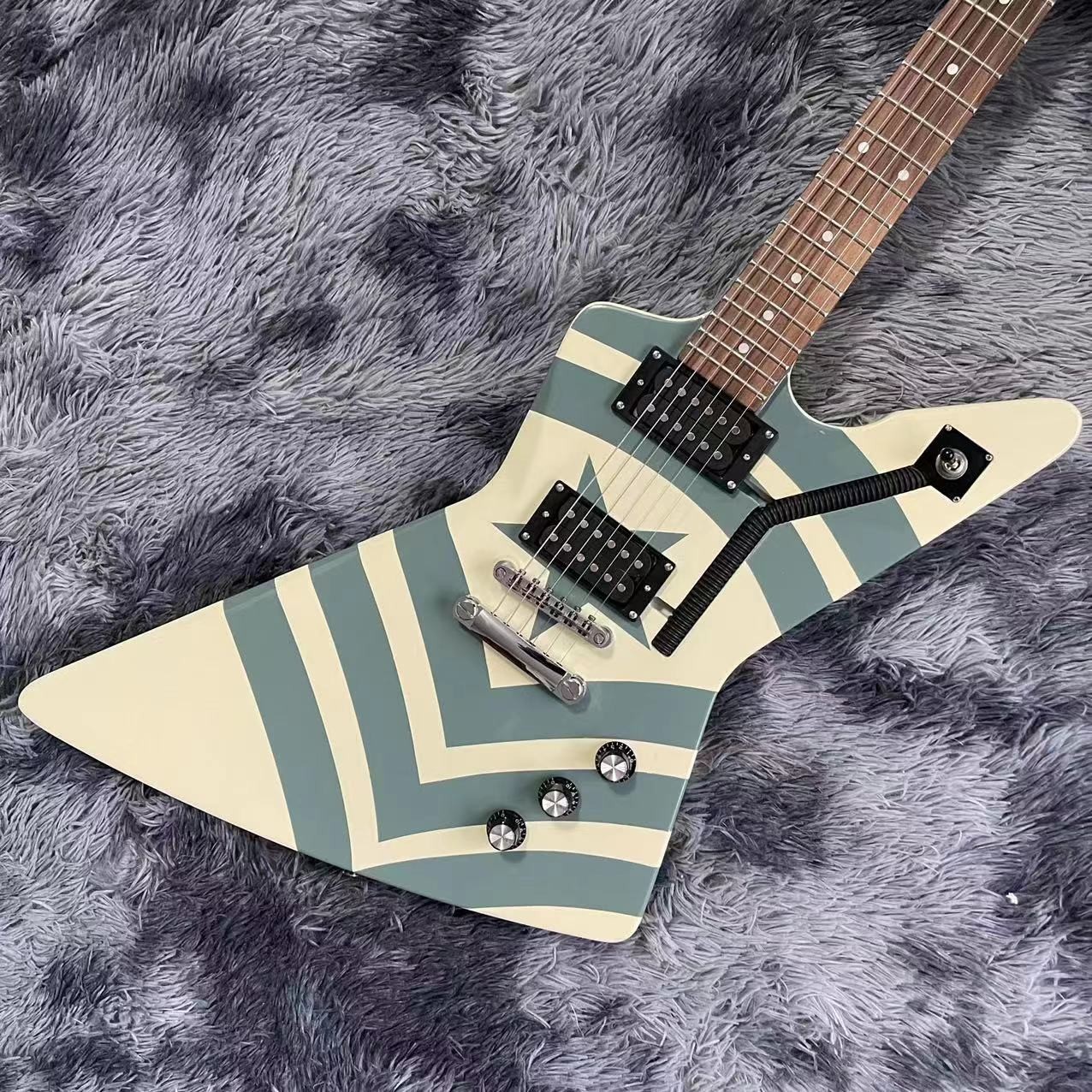 Custom Grand Explorer Electric Guitar Pipe Body