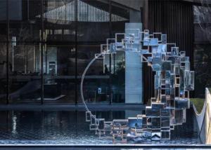 Quality Garden Landscape Contemporary Abstract Sculpture Stainless Steel Handmade wholesale