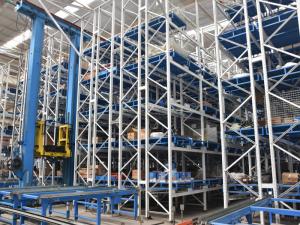 China Heavy Duty Steel Automated Storage Retrieval System ASRS Racks Grey on sale