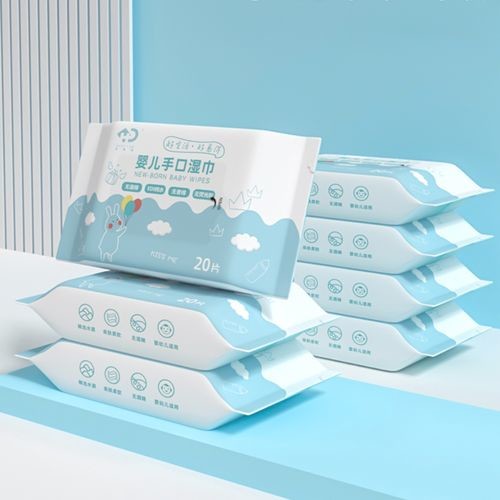 10pcs - 20pcs Wet Wipes Packing Machine 2.8KW Automatic Packing Line