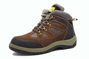 Quality Mine Diggings Suede Leather Shoes / Comfortable Safety Shoes Anti Skidding wholesale