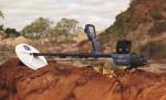 Black Deep Search Underground Metal Detector Long Range For Gold And Silver