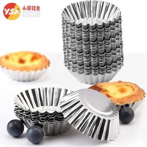 Quality Household Aluminum Foil Cups Mini Egg Tart Mold Pan for Baking 4 oz wholesale