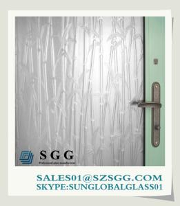 Quality 5mm frosted clear pattern glass with competitive price wholesale