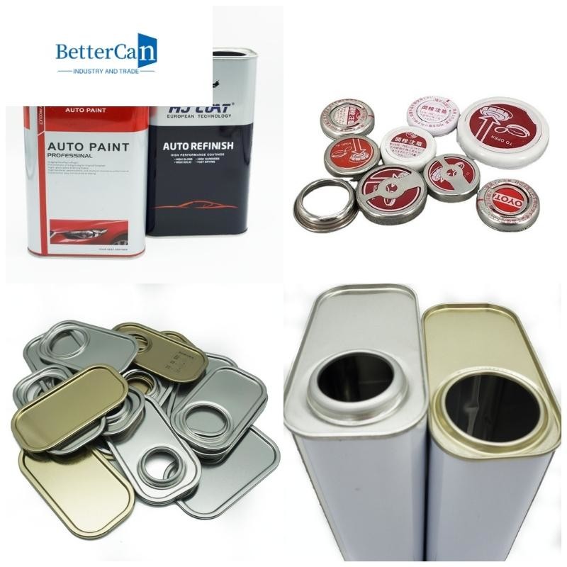 Rectangular Tin Can Cap 0.23mm / 0.28mm / 0.30mm Tin Components