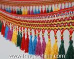 Handmade fashionable chain beads lace tassels fringes for curtain/sofa/pillow